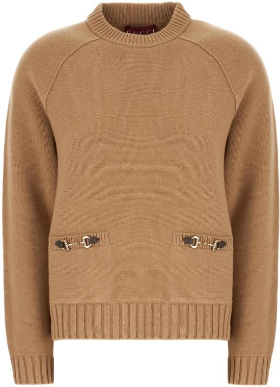 25FW 구찌 울 캐시미어 스웨터 836460XKEWK2604 BEIGE