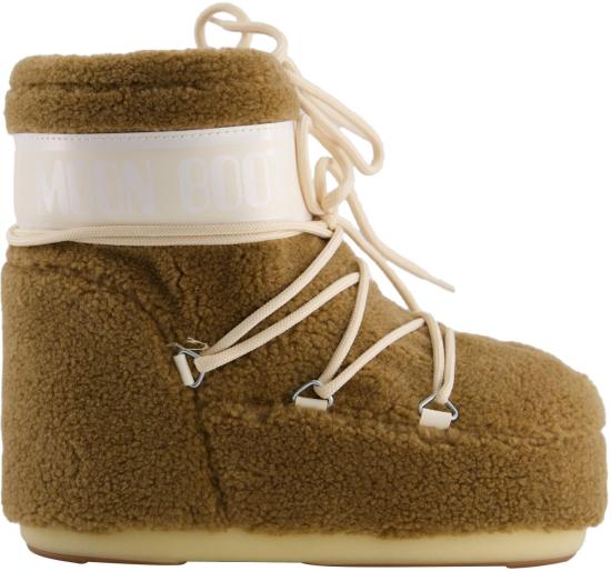 25FW 문부츠 아이콘 로우 플리스 부츠 1409700M047 BROWN