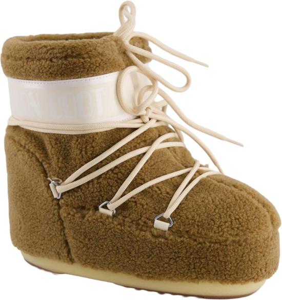 25FW 문부츠 아이콘 로우 플리스 부츠 1409700M047 BROWN - MOON BOOT