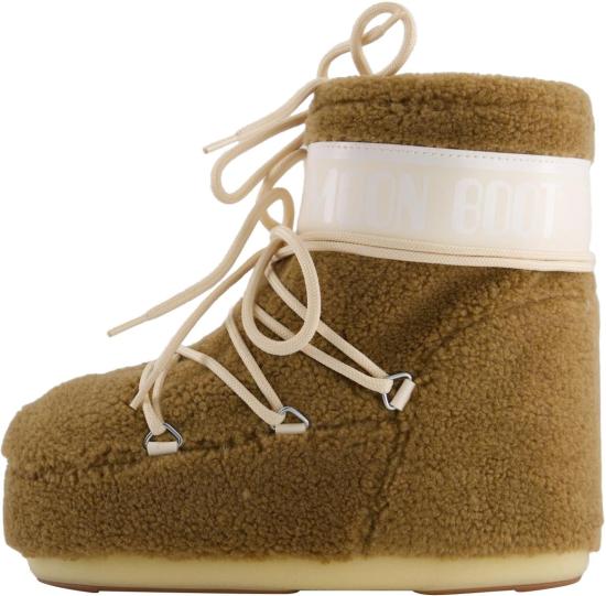 25FW 문부츠 아이콘 로우 플리스 부츠 1409700M047 BROWN - MOON BOOT