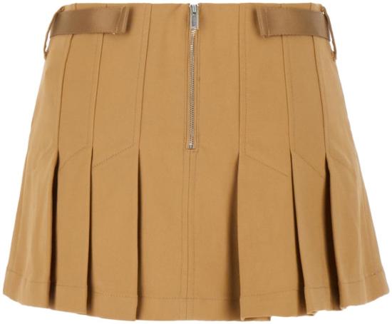  디온리 숏 스커트 A1454F23DUNE BEIGE - DION LEE