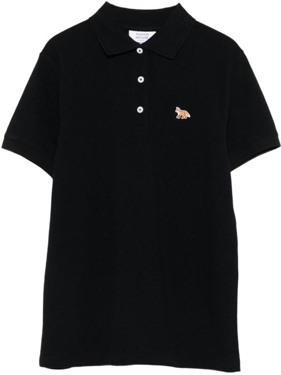 26SS 메종키츠네 베이비폭스 오버사이즈 폴로 티셔츠 OW00207KP0001P199 BLACK