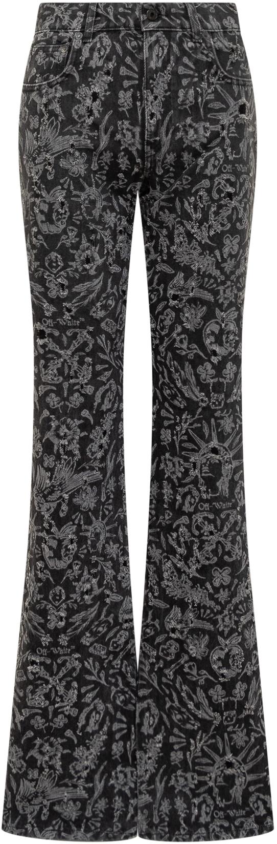  오프화이트 데님 팬츠 OWYA047S24DEN0011001 BLACK