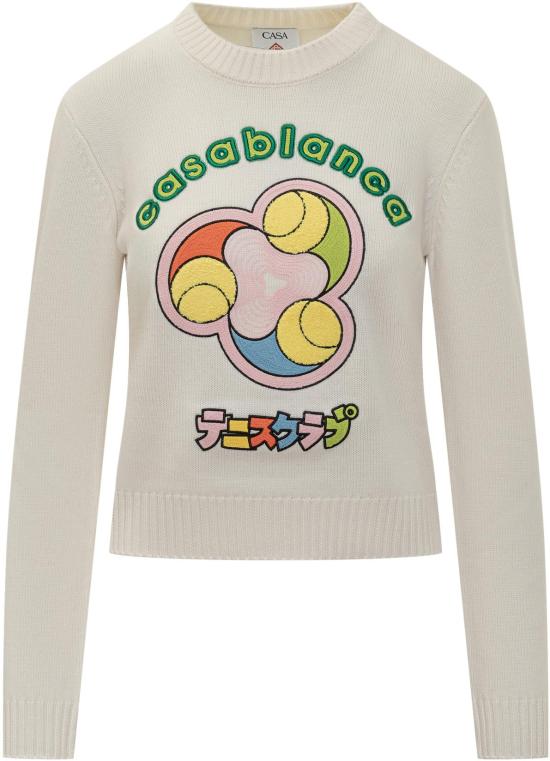 25FW 카사블랑카 스웨터 AW25KW10730101 WHITE