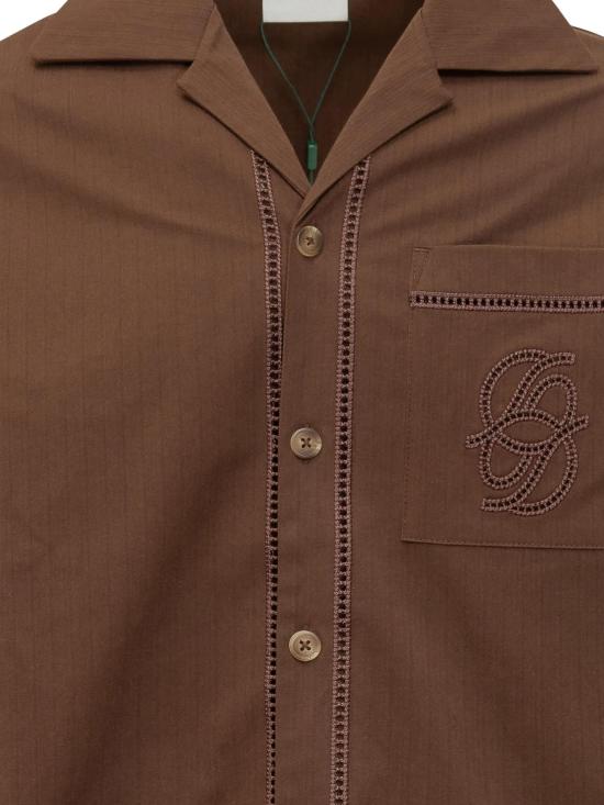 26SS 드롤드무슈 긴팔 셔츠 KSH262CO278BN BROWN - DROLE DE MONSIEUR