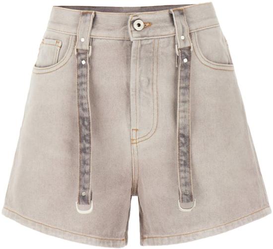 오프화이트 숏팬츠 OWYC016S24DEN0013600 GREY