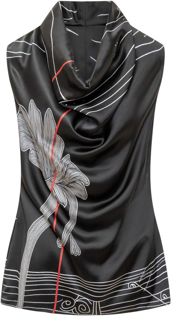  살바토레 페라가모 민소매 티셔츠 13G355778032 BLACK