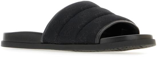 25FW 구찌 GG 캔버스 슬라이드 838089FAD711000 BLACK - GUCCI