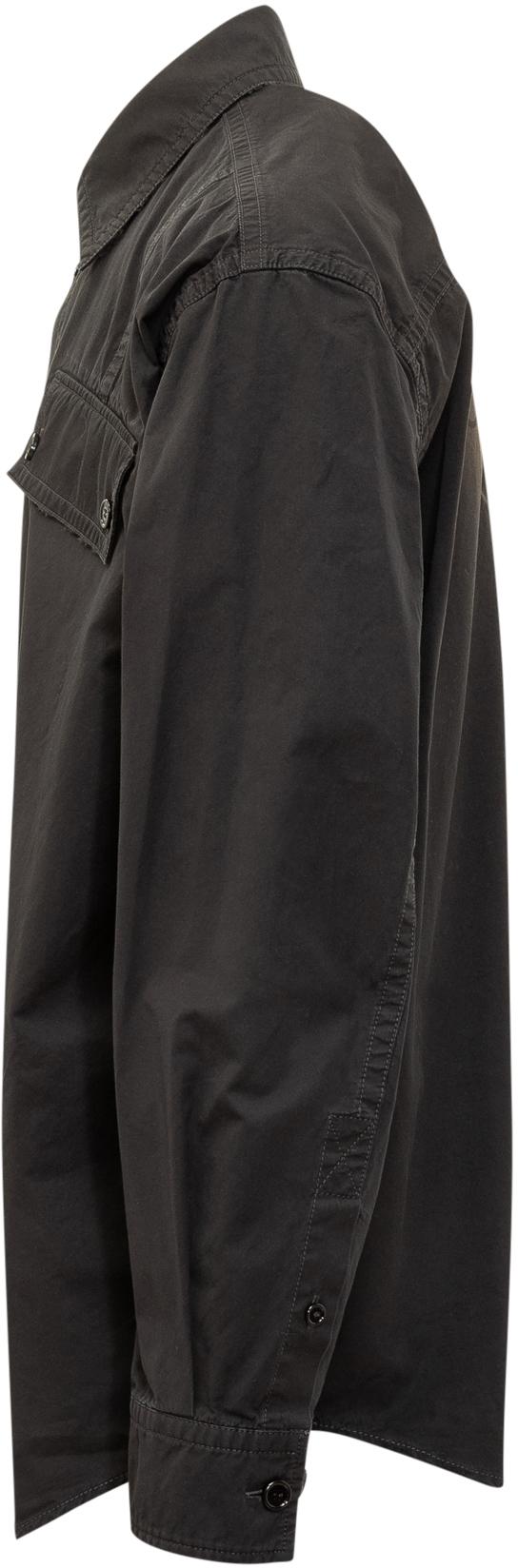 25FW 오프화이트 긴팔 셔츠 OMGE04NF25FAB0011010 BLACK - OFF WHITE