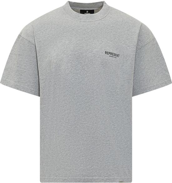 26SS 리프레젠트 반팔 티셔츠 OCM41114158 LICHTGREY