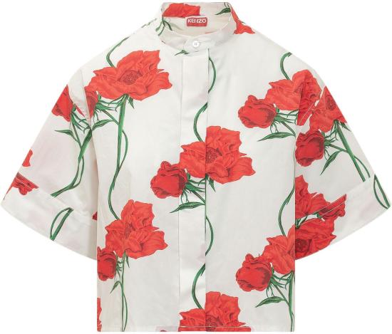 26SS 겐조 블라우스 FG52CH2819O203 WHITE