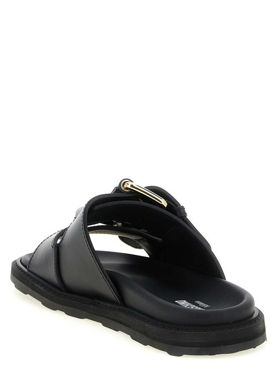 26SS 모스키노 뮬/슬리퍼 MA28153G1OMF0000 Black - MOSCHINO