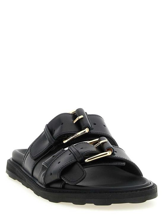 26SS 모스키노 뮬/슬리퍼 MA28153G1OMF0000 Black - MOSCHINO