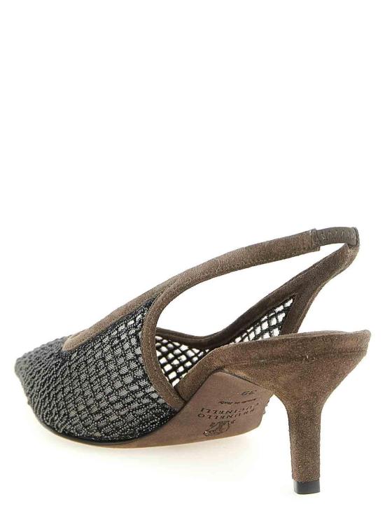 26SS 브루넬로 쿠치넬리 힐/펌프스 MZSFC3215C8769 Brown - BRUNELLO CUCINELLI