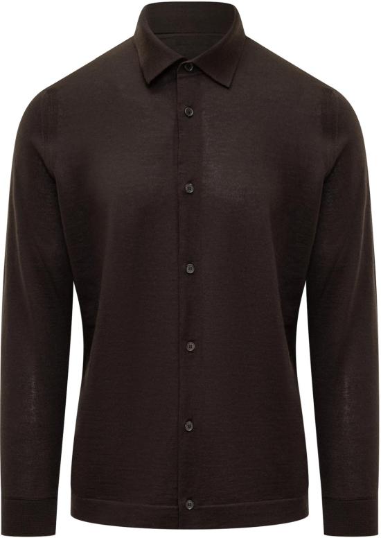 25FW 에르메네질도제냐 긴팔 셔츠 UGJ90A2145M99 BROWN