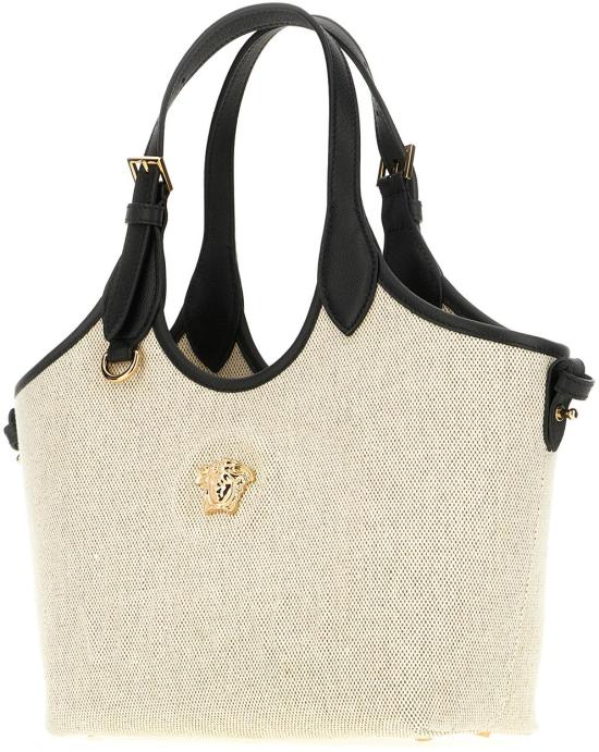 26SS 베르사체 라 메두사 캔버스 미니 토트백 10225851A034942K86V NEUTRAAL - VERSACE