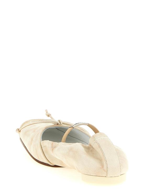 26SS MM6 메종마르지엘라 플랫 슈즈 S66WZ0037P7706HB496 Beige - MM6 MAISON MARGIELA