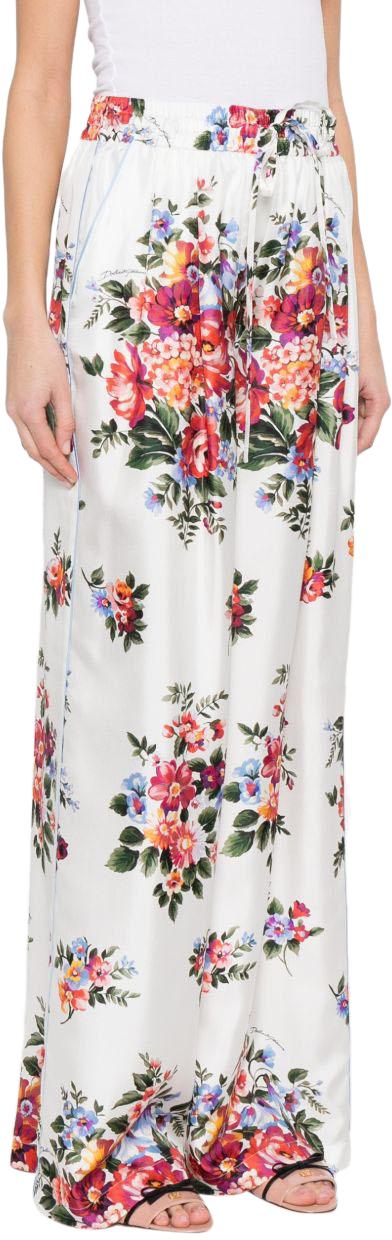 26SS 돌체앤가바나 트레이닝/조거 팬츠 FTDBNTIS11IHA5ZO WHITE - DOLCE & GABBANA