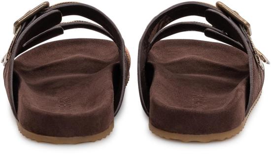 26SS 버버리 더블 버클 체크 샌들 8118613C1170 BROWN - BURBERRY