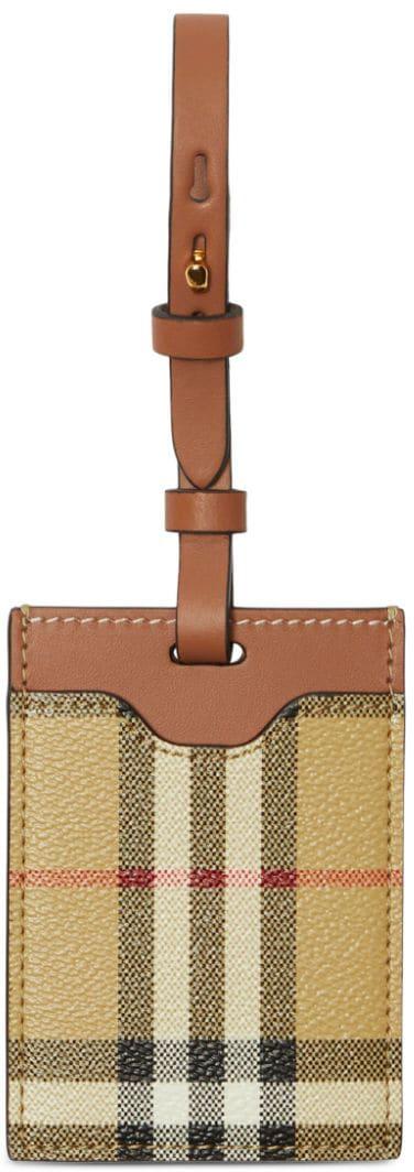  버버리 체크 러기지 택 8073976 BEIGE