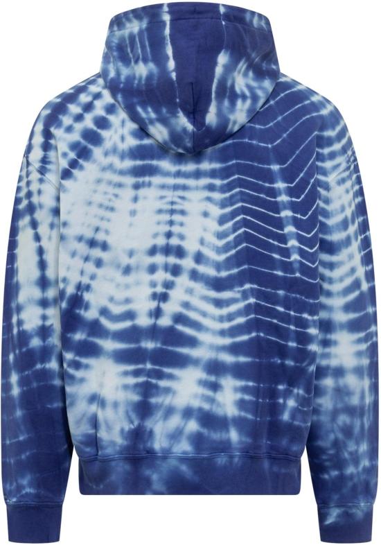  마르셀로 불론 후드 티셔츠 CMBB106S24FLE0034501 BLUE - MARCELO BURLON