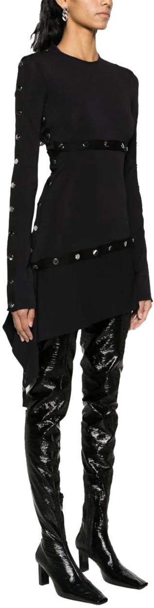 26SS 디 아티코 숏 원피스 241WCA273A014100 BLACK - THE ATTICO
