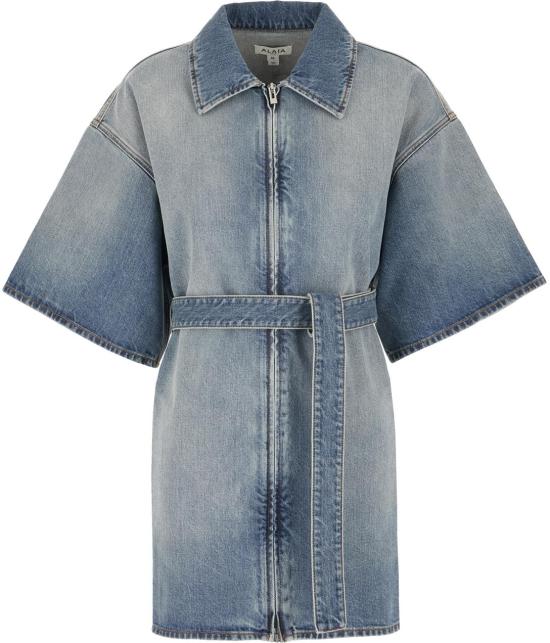 26SS 알라이아 미디 원피스 AA9R2958D026CA56 BLUE