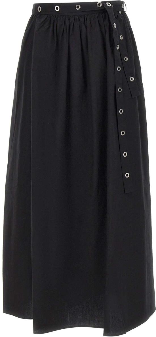 26SS 보스 롱 스커트 50559088001 BLACK