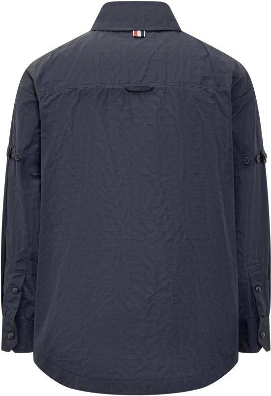  톰브라운 긴팔 셔츠 MJO165OF0496415 NAVY - THOM BROWNE