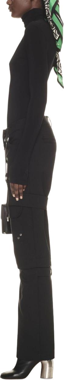  오프화이트 플레어 팬츠 OWCF020F23FAB0011000 BLACK - OFF WHITE