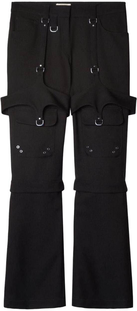  오프화이트 플레어 팬츠 OWCF020F23FAB0011000 BLACK