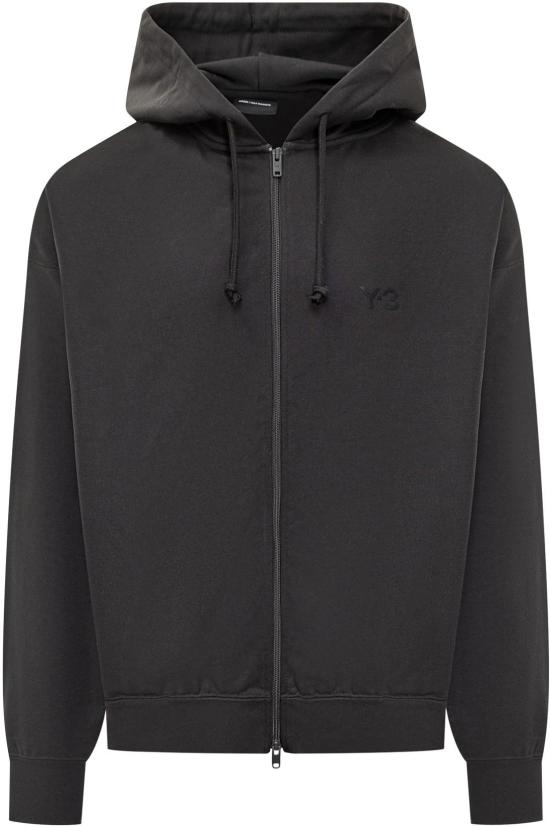 25FW 와이쓰리 후드 티셔츠 KA3107BLACK DONKERGREY