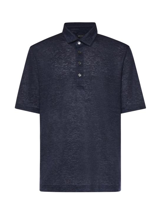 26SS 에르메네질도제냐 폴로 티셔츠 UH352A3 H770422 Blue