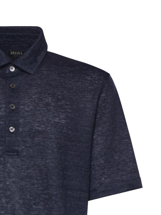 26SS 에르메네질도제냐 폴로 티셔츠 UH352A3 H770422 Blue - ERMENEGILDO ZEGNA