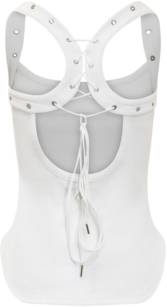  디 아티코 민소매 티셔츠 241WCT236J038001 WHITE - THE ATTICO