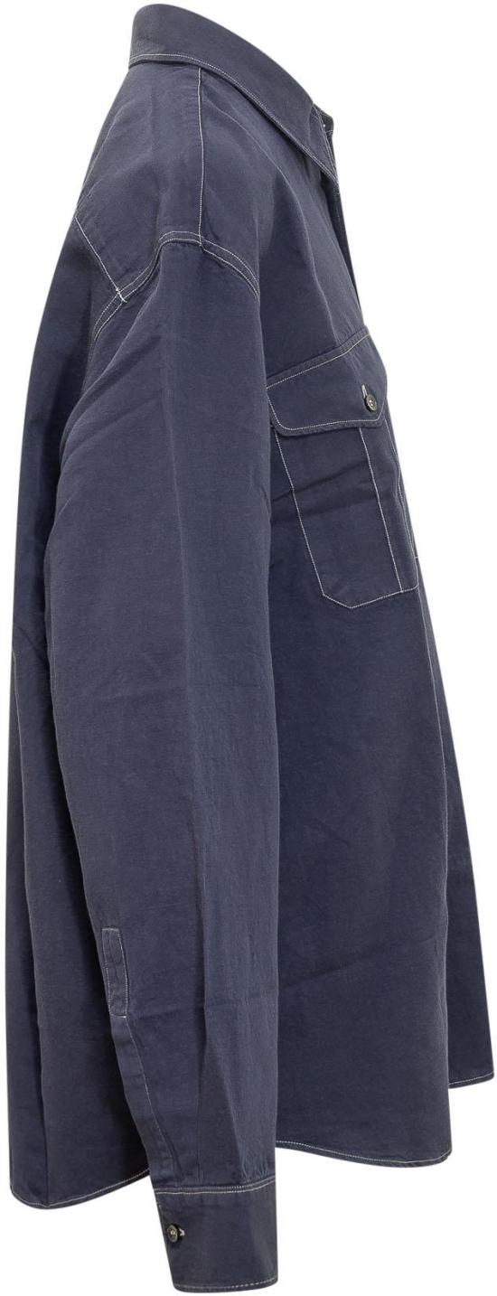 26SS 스튜디오 니콜슨 긴팔 셔츠 LOUROSNM1478INDIGO NAVY - STUDIO NICHOLSON