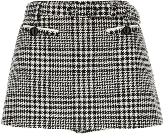 25FW 셀프 포트레이트 미디 스커트 PF25111SKBWBLACKWHITE DIVERS