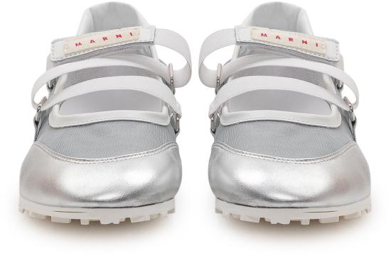 26SS 마르니 플랫 슈즈 SNZW020900P7709ZP224 SILVER - MARNI
