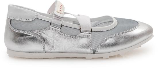 26SS 마르니 플랫 슈즈 SNZW020900P7709ZP224 SILVER