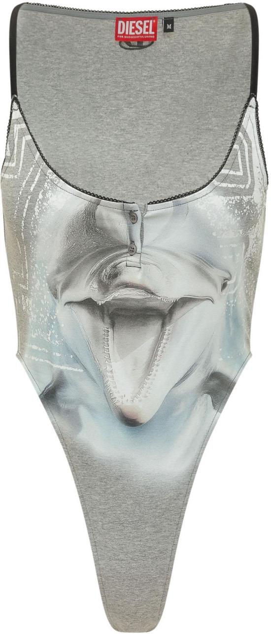 26SS 디젤 바디수트 티셔츠 A210330QHHA9CB LICHTGREY