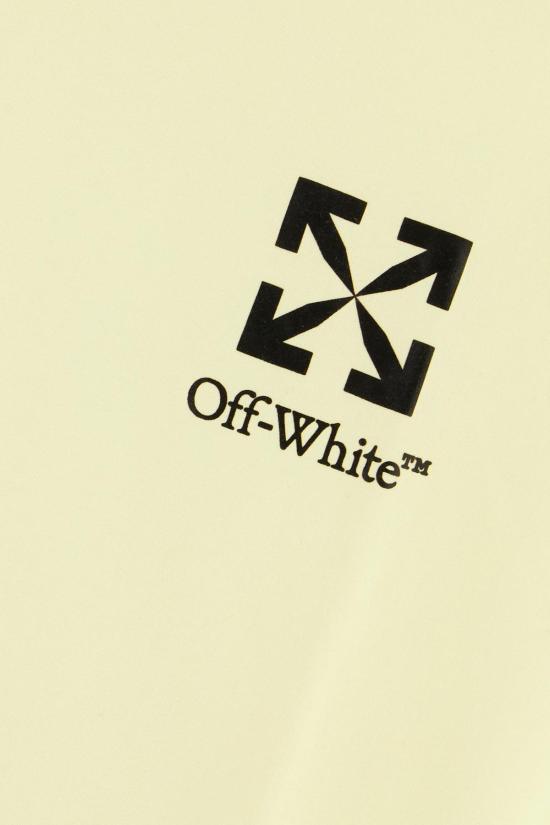 26SS 오프화이트 스몰 에로우 슬림 티셔츠 OMAA027S26JER00B3031 GREEN - OFF WHITE