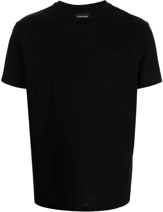 25FW 엠포리오 아르마니 반팔 티셔츠 8N1TD21JGYZ0022 BLACK