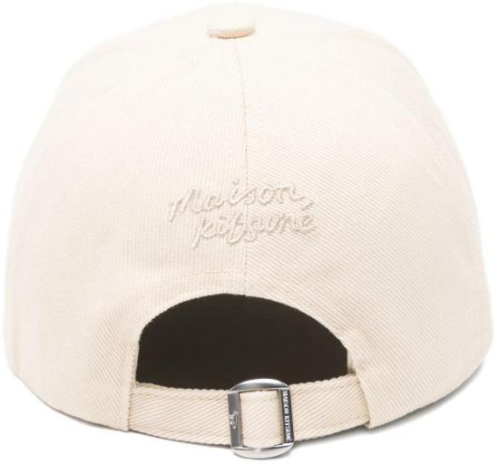 26SS 메종키츠네 폭스 헤드 캡 PM06100WW0096 WHITE - MAISON KITSUNE