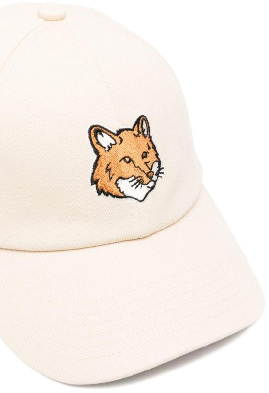26SS 메종키츠네 폭스 헤드 캡 PM06100WW0096 WHITE - MAISON KITSUNE