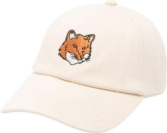 26SS 메종키츠네 폭스 헤드 캡 PM06100WW0096 WHITE