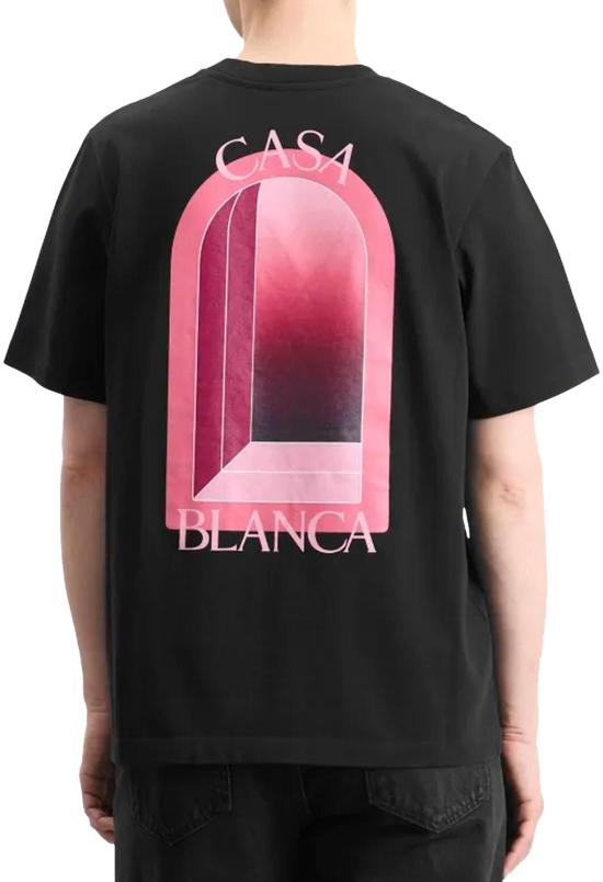 26SS 카사블랑카 탑 MSP26JTS00111 BLACK - CASABLANCA