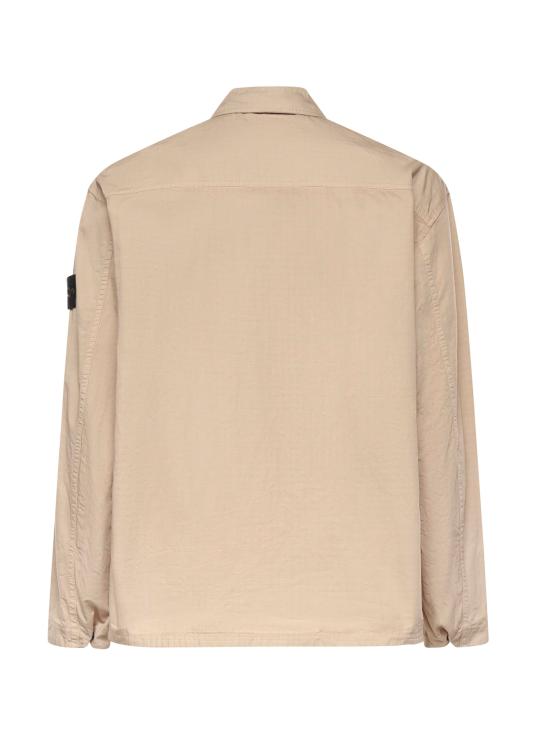 26SS 스톤 아일랜드 머서라이즈드 오가닉 코튼 립스탑 컴포트핏 집업 오버셔츠 L1S151200005 S0298V009A - STONE ISLAND