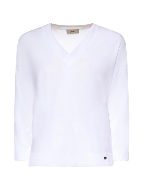 26SS 에르노 긴팔 티셔츠 JV000015D 520561000 WHITE