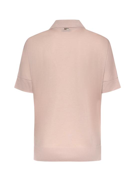26SS 에르노 폴로 티셔츠 JPL00113D 520564035 Powder pink - HERNO