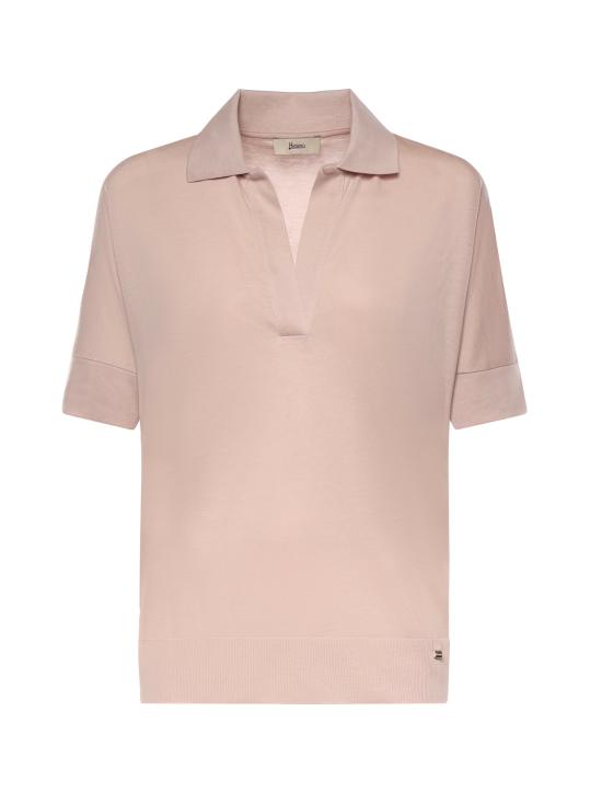 26SS 에르노 폴로 티셔츠 JPL00113D 520564035 Powder pink